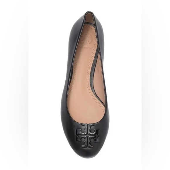 Tory Burch Black Leather Ballet Flats Size 11 - Picture 1 of 4